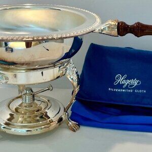 Vintage SHERIDAN TAUNTON SILVERSMITHS LTD Silver Plate Chafing Dish